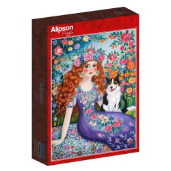 Alipson puslespil med 500 brikker. Motiv: Bohemian Beauty.