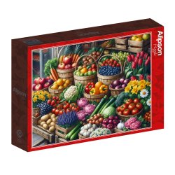 Alipson puslespil med 500 brikker. Motiv: The Gardener's Stall.