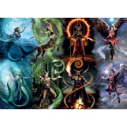 Anne Stokes - Elemental Magic puslespil med 8 sagnfigurer. 