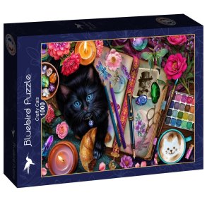 Bluebird puslespil med 1000 brikker. Motiv: Crafty Cats.