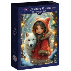 Bluebird Kids puslespil til b�rn med 300 brikker. Motiv: My Friend the Wolf.