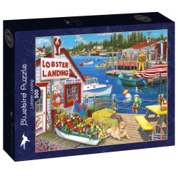 Bluebird puslespil med 500 brikker. Motiv: Lobster Landing.
