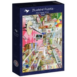 Bluebird puslespil med 500 brikker. Motiv: The Sweet Shop.