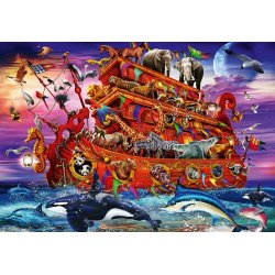 The Ark af Ciro Marchetti med Noahs ark der sejler afsted med to af hvert dyr.