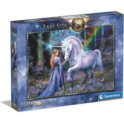 Clementoni puslespil med 1500 brikker. Motiv: Anne Stokes - Bluebell wood.