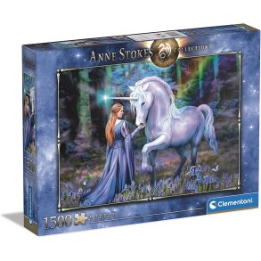 Clementoni puslespil med 1500 brikker. Motiv: Anne Stokes - Bluebell wood.