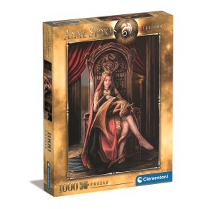 Clementoni puslespil med 1000 brikker. Motiv: Anne Stokes - Friends forever.