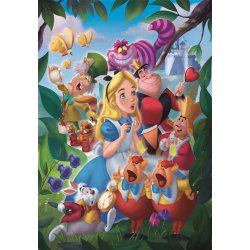 Disney Alice in Wonderland puslespil med Alice i eventyrland. 