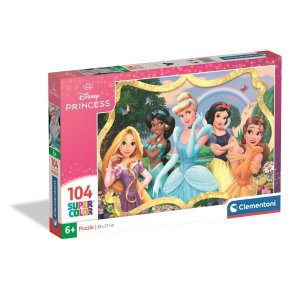 Clementoni puslespil til b�rn med 104 brikker. Motiv: Disney Princess.