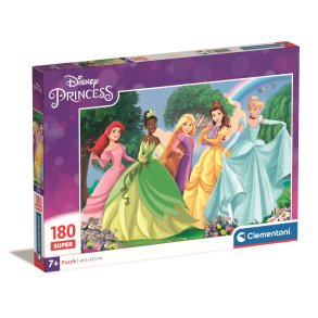 Clementoni puslespil til b�rn med 180 brikker. Motiv: Disney Princess.