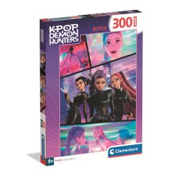 Clementoni puslespil til b�rn med 300 brikker. Motiv: K-Pop Demon Hunters.