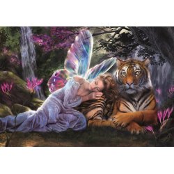 My Sentinel puslespil med en fe og en tiger. 