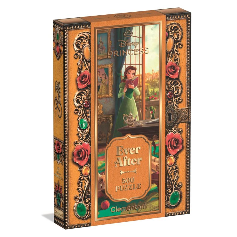 Clementoni puslespil med 500 brikker. Motiv: Puzzle Ever After - Disney Princess med Belle.