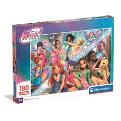 Clementoni puslespil til b�rn med 180 brikker. Motiv: Winx Club.