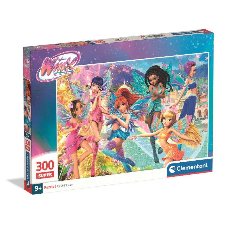 Clementoni puslespil til b�rn med 300 brikker. Motiv: Winx Club.