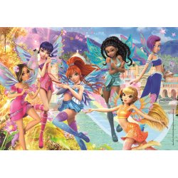 Winx Club puslespil med feerne fra serien. 