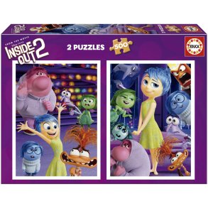 Educa puslespil med 500 brikker. Motiv: 2 Puzzles - Inside Out 2.