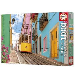 Educa puslespil med 1000 brikker. Motiv: Colourful Lisbon.