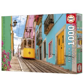 Educa puslespil med 1000 brikker. Motiv: Colourful Lisbon.