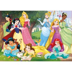 Disney Princess puslespil med Mulan, Askepot, Snehvide, Jasmin, Tiana, Rapunzel, Ariel, Belle og Tornerose. 