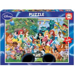 Educa puslespil med 1000 brikker. Motiv: Disneys Wonderful World 2.