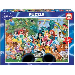 Educa puslespil med 1000 brikker. Motiv: Disneys Wonderful World 2.