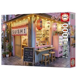 Educa puslespil med 1000 brikker. Motiv: Kawaii Sushi.