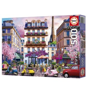 Educa puslespil med 500 brikker. Motiv: Paris Shopping District.