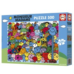 Educa puslespil med 500 brikker. Motiv: Puzzle Monsieur Madame.