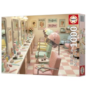 Educa puslespil med 1000 brikker. Motiv: Retro Glam Salon.