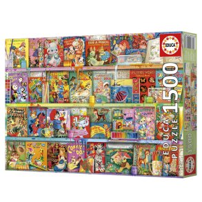 Educa puslespil med 1500 brikker. Motiv: The Kitschy Funbook Nook.