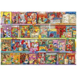 The Kitschy Funbook Nook af Aimee Stewart med en bogreol.