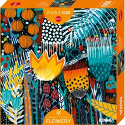 Heye puslespil med 1000 brikker. Motiv: Flowery - Tropic Sun.
