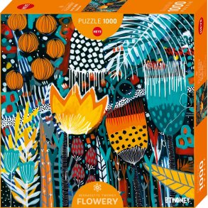 Heye puslespil med 1000 brikker. Motiv: Flowery - Tropic Sun.