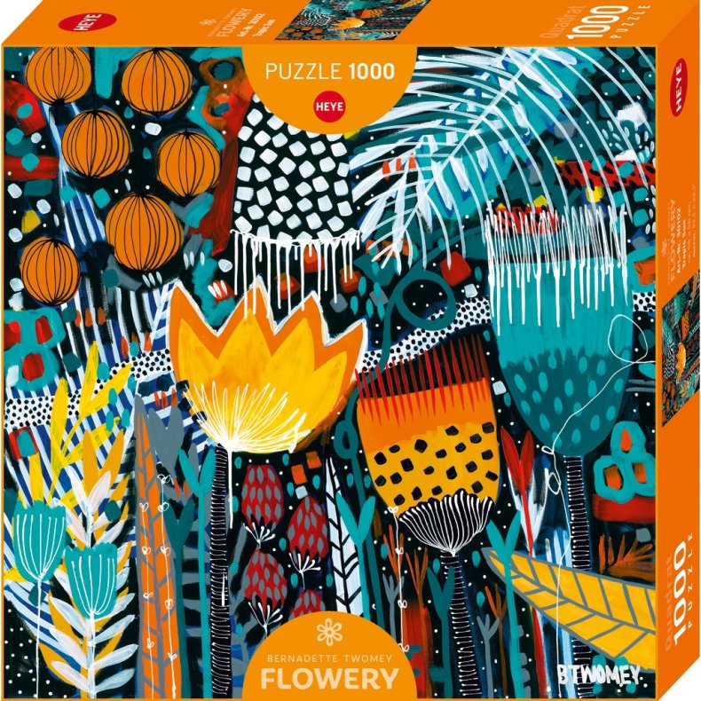 Heye puslespil med 1000 brikker. Motiv: Flowery - Tropic Sun.