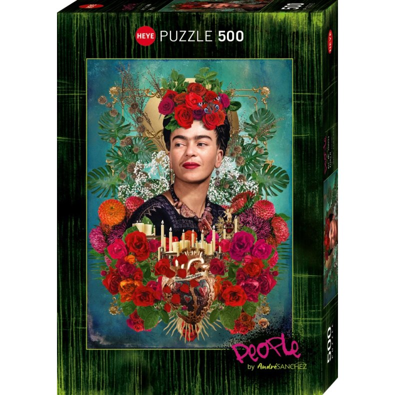 Heye puslespil med 500 brikker. Motiv: People - Frida II.