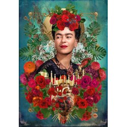 People - Frida II af Andr� Sanchez er et puslespil illustreret som en hyldest til Frida Kahlo.