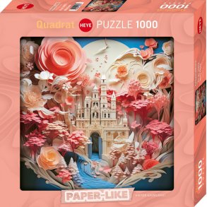 Heye puslespil med 1000 brikker. Motiv: Quadratpuzzle - Paper Like - White Castle.
