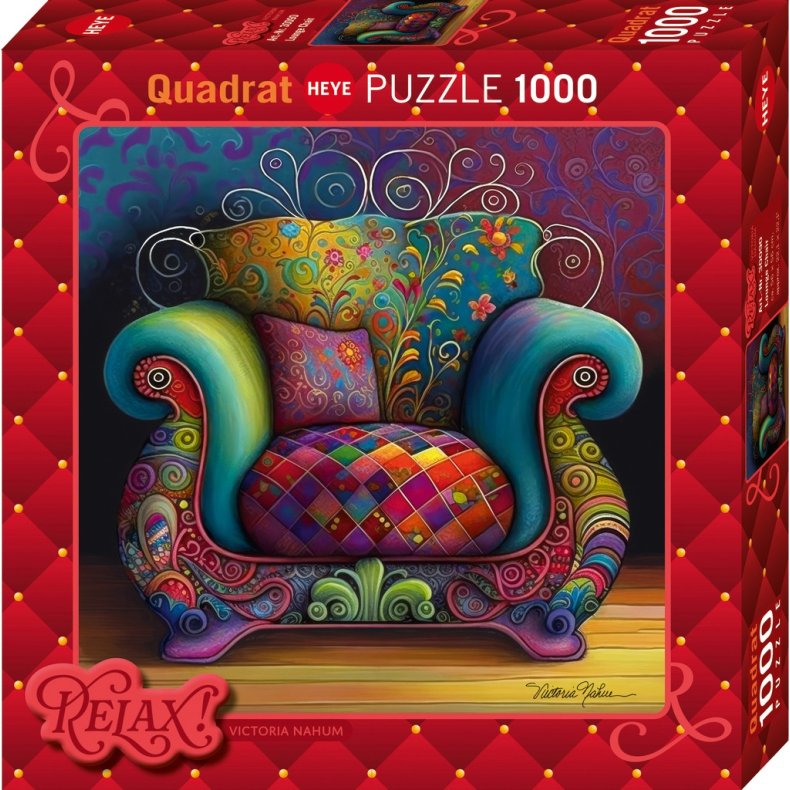 Heye puslespil med 1000 brikker. Motiv: Relax  - Lounge Chair.