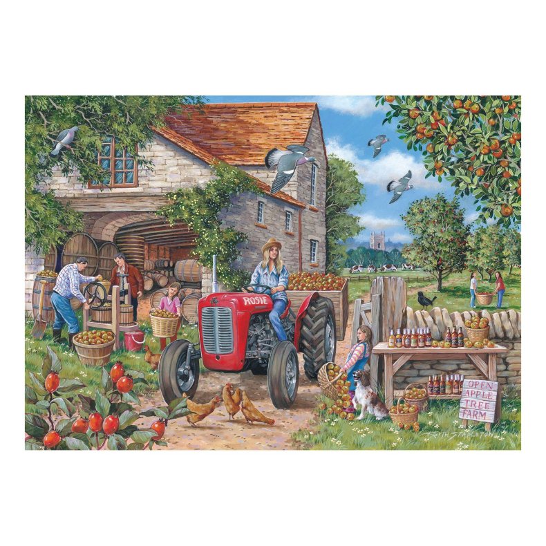House of Puzzles puslespil med 150 mini brikker. Motiv: Cider & Rosie.