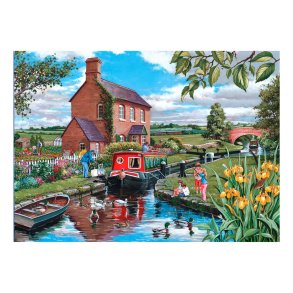 House of Puzzles puslespil med 150 mini brikker. Motiv: Keeper's Cottage.