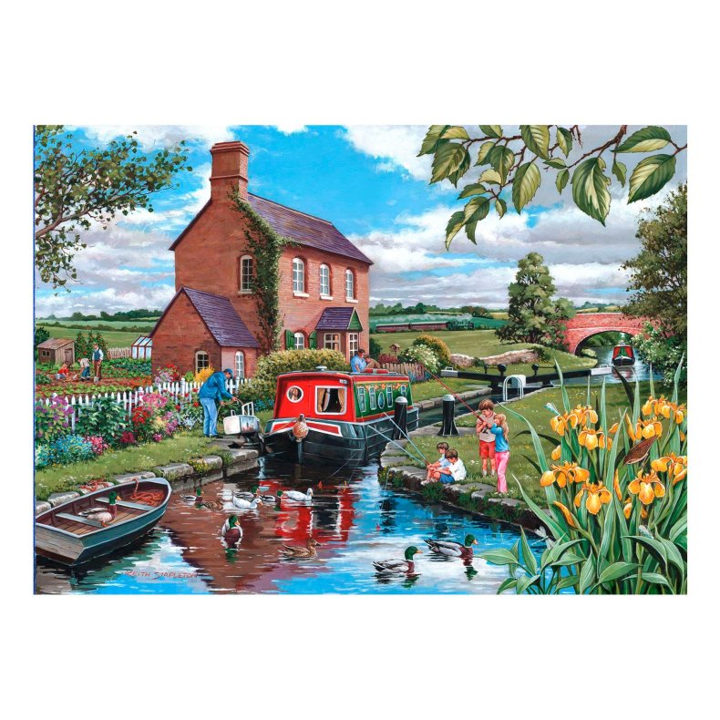 House of Puzzles puslespil med 150 mini brikker. Motiv: Keeper's Cottage.