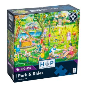 House of Puzzles puslespil med 250 XXL brikker. Motiv: Park & Rides.