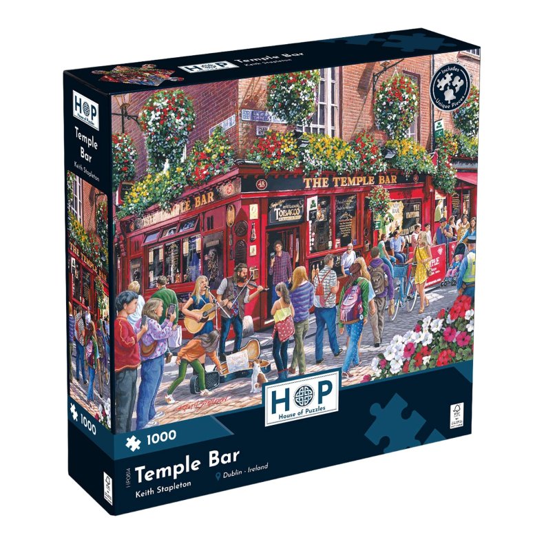 House of Puzzles puslespil med 1000 brikker. Motiv: Temple Bar.