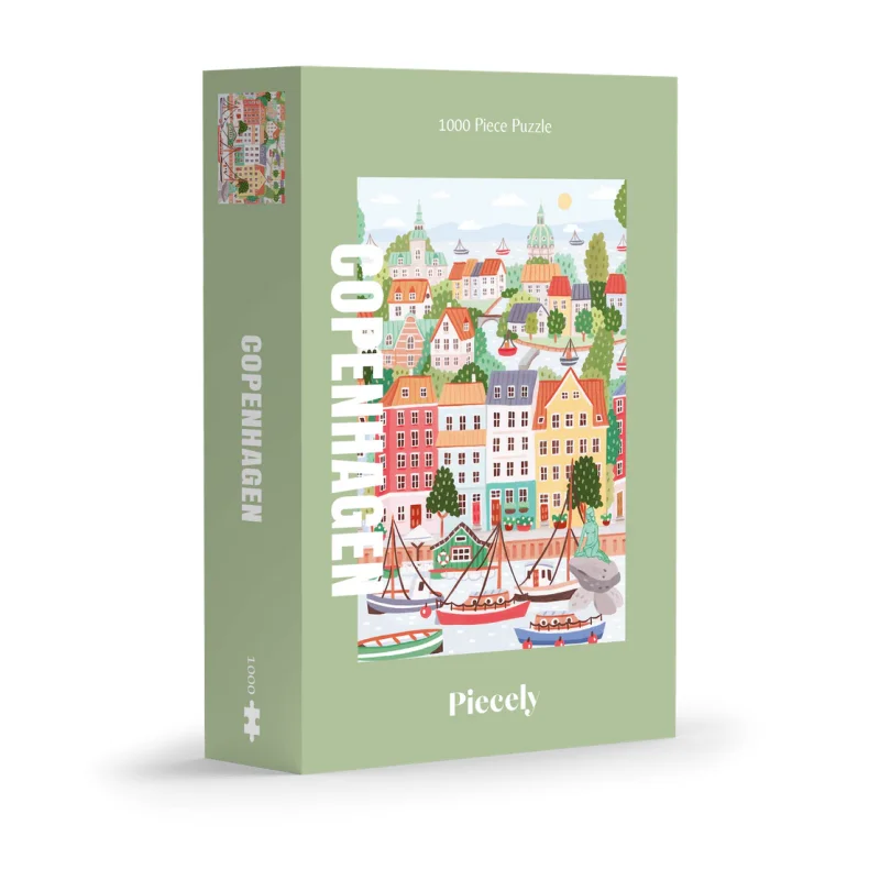 Piecely puslespil med 1000 brikker. Motiv: Copenhagen.