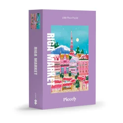 Piecely puslespil med 1000 brikker. Motiv: Riga Market.