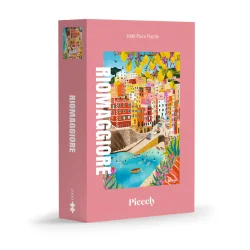 Piecely puslespil med 1000 brikker. Motiv: Riomaggiore.