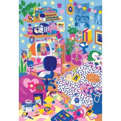 Marie Boiseau puslespil 90s Nostalgia med motiv af et teenagev�relse i 90&rsquo;erne.