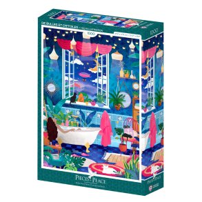 Pieces and Peace puslespil med 1000 brikker. Motiv: Bubbles and Stars.