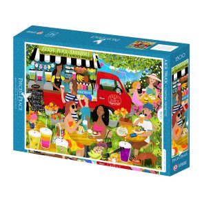 Pieces and Peace puslespil med 1500 brikker. Motiv: Juice Truck.